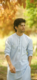 Crystal Embellished Classic Kurta