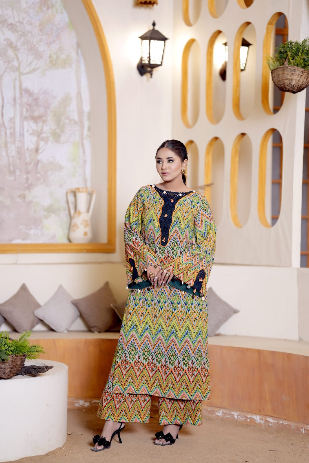 Rainbow Aura – Colourful Designer Dress
