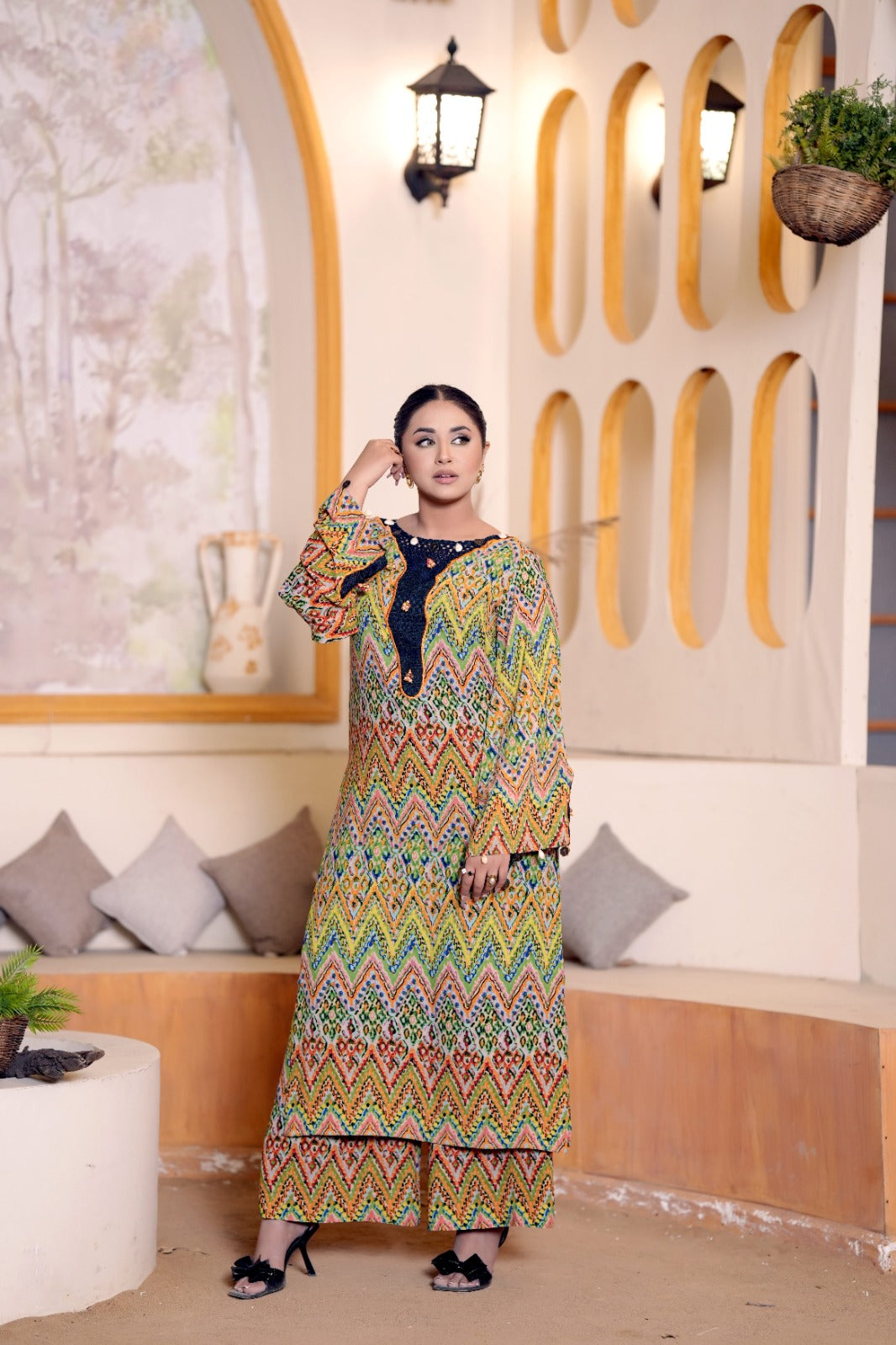 Rainbow Aura – Colourful Designer Dress